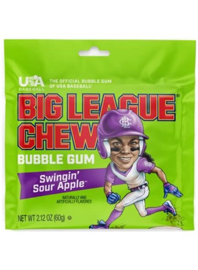 Candy Big League  Chew Sour Apple 60 Gr