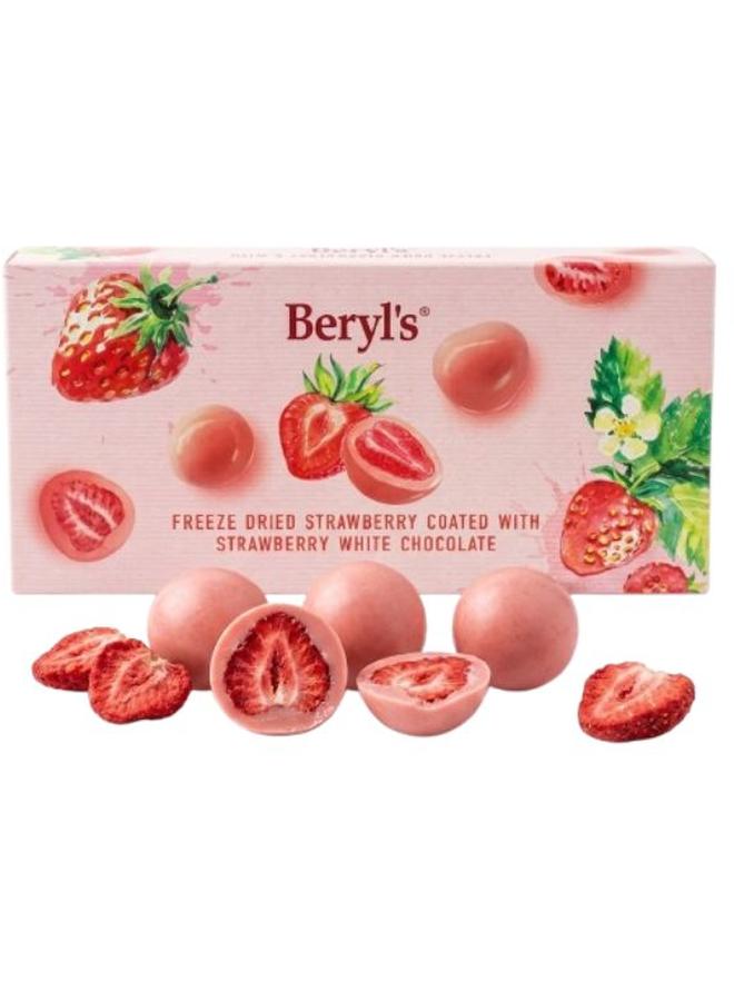 Beryl's Almond Coated With Dark Chocolate Freeze Dried Strawberry White Chocolate