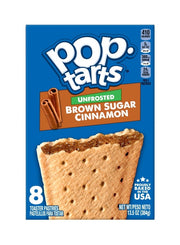 Pop-Tarts Unfrosted Brown Sugar Cinnamon Toaster Pastries 384g, 8 Pastries