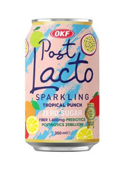 OKF Post Lacto Sparkling Tropical Punch 350ml | Zero Suga
