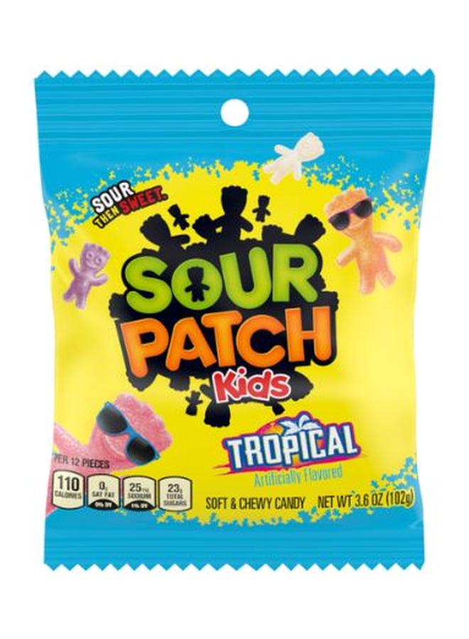 Sour Patch Kids Soft Chewy Candy Tropical 102g
