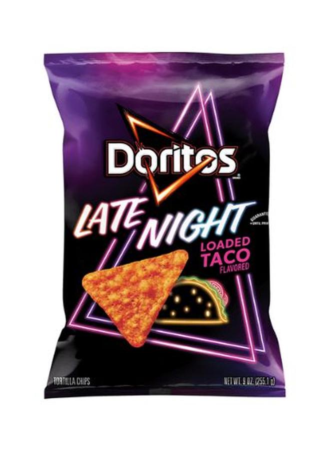 Doritos Tortilla Chips Late Night Loaded Taco Flavored 2 5/8 Oz