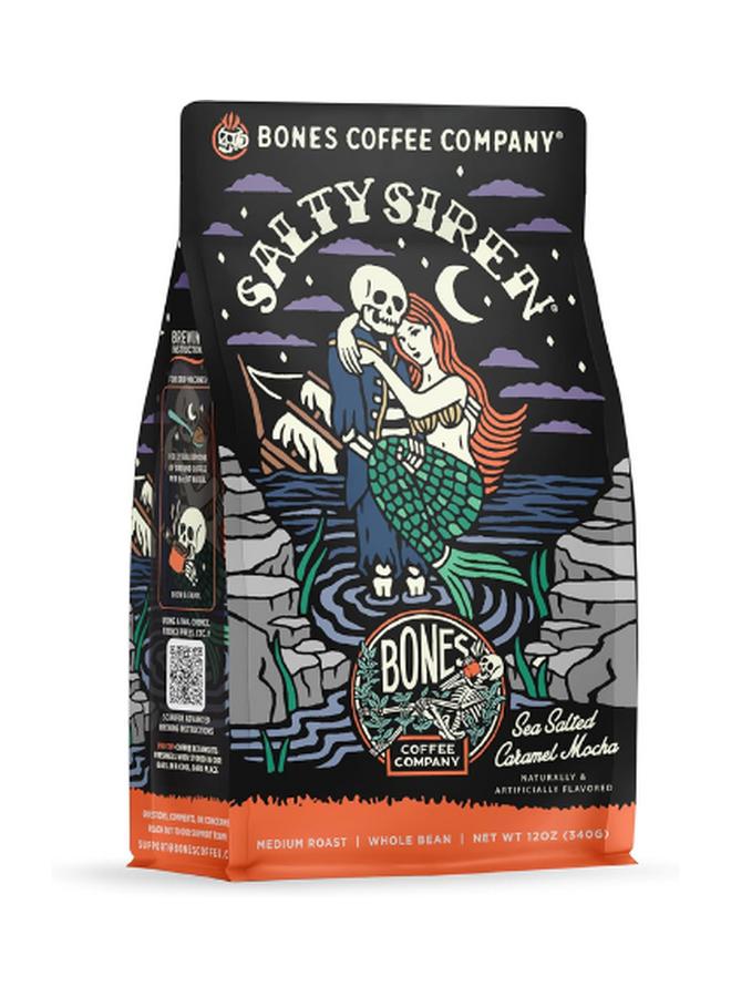 Bones Salty Siren Sea Salt Caramel Mocha Flavored Coffee 340G