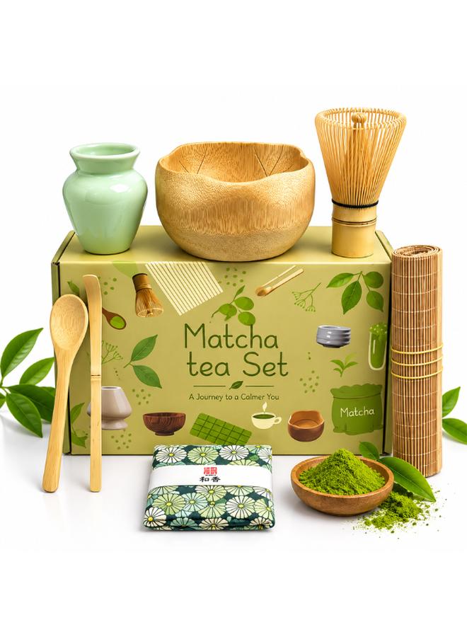 7Pcs Matcha Kit Set Green