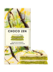 CHOCO ZEN Pistachio Kunafa White Chocolate Bar 190g