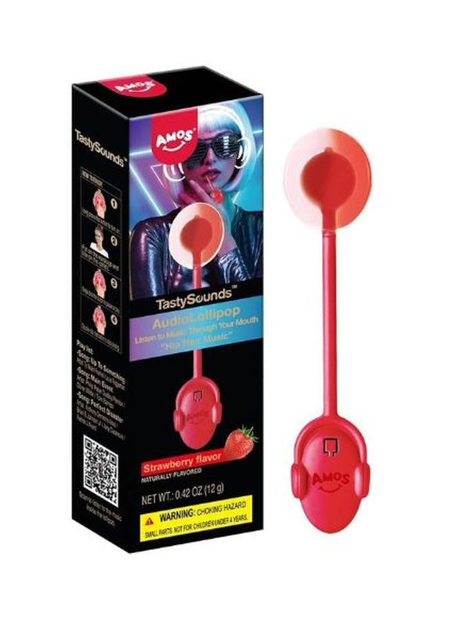 AMOS Audio Lollipop Strawberry Flavor 12g