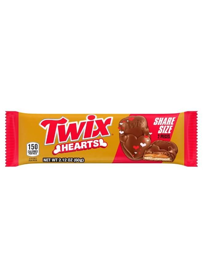 Twix Caramel Heart 2 Go Valentine 2.12 Ounce