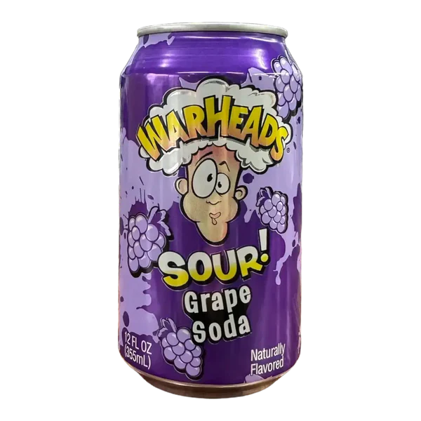 Warheads Sour Drink Grape Soda 355ml